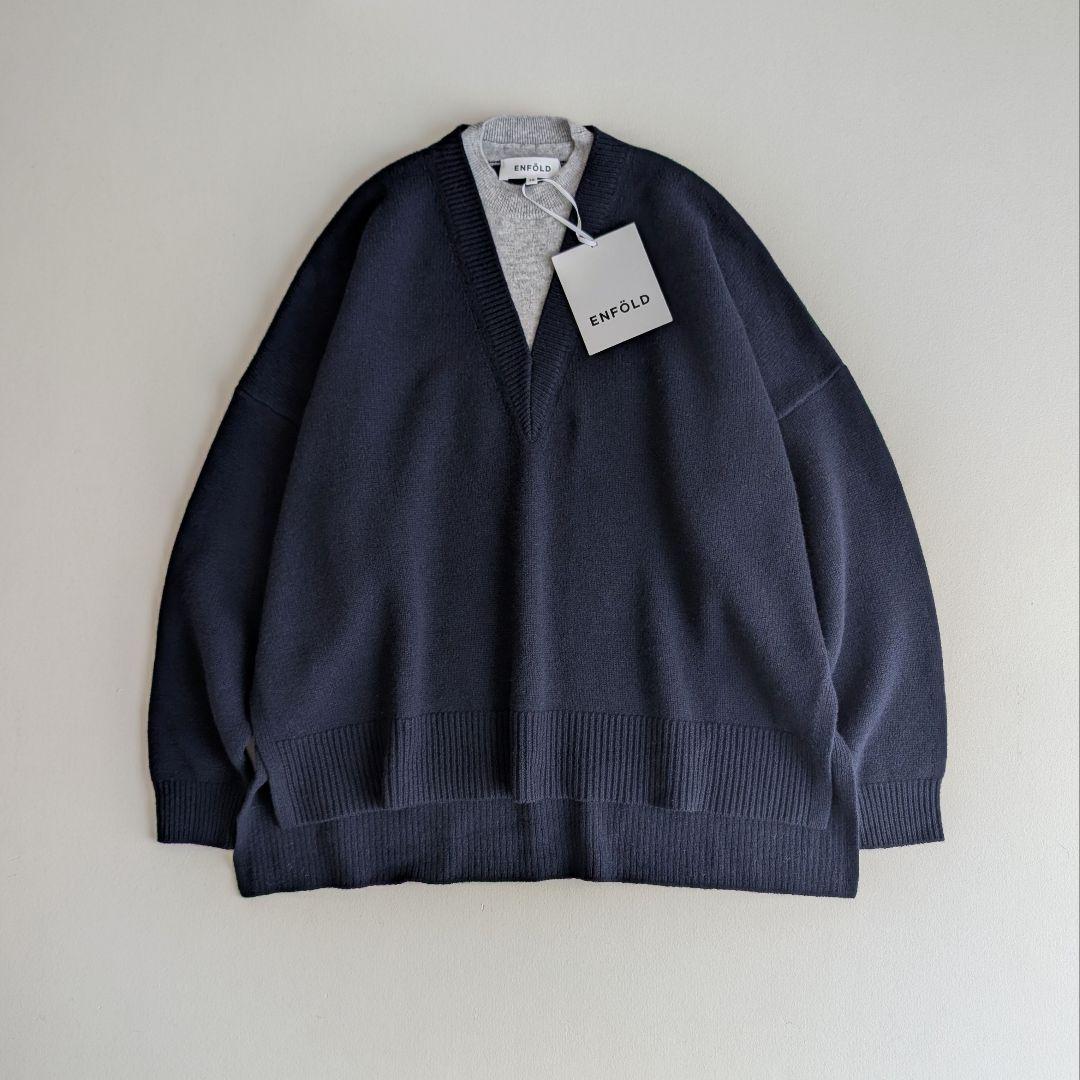 ENFOLD エンフォルド V-NECK LAYERED PULLOVER
