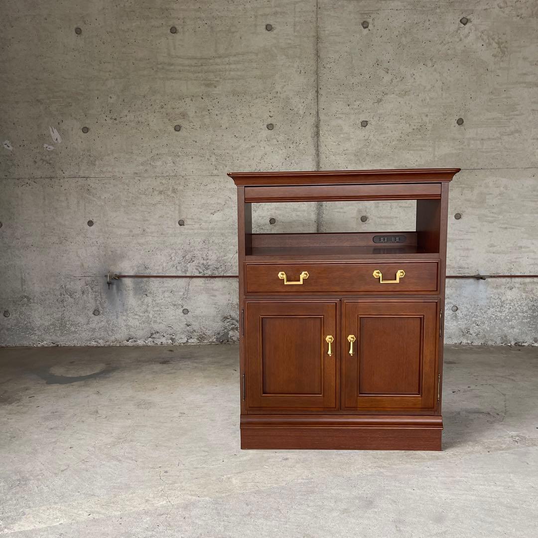 美品　マルニ木工 maruni 地中海シリーズ 電話台 サイドラック