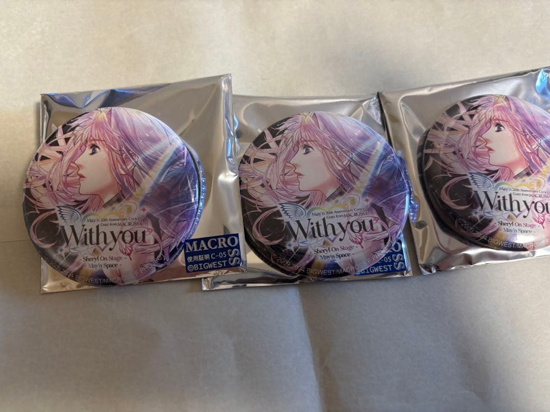 マクロスF シェリル　缶バッジ3個セット マクロスFアソート缶バッジ シェリル&ランカの通販 by mako0079's shop