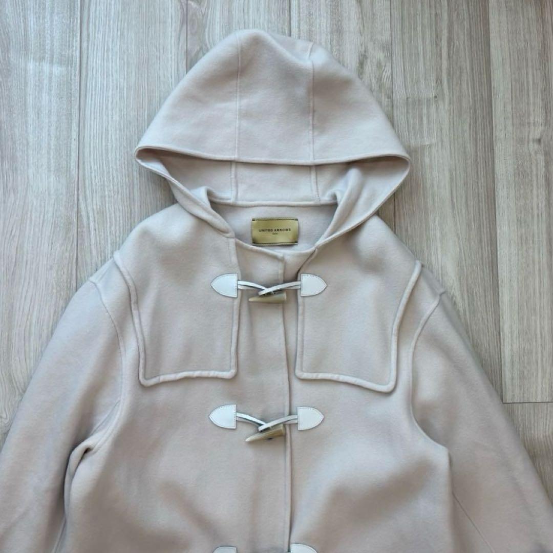 美品】UNITED ARROWS ダブルフェイス ダッフルコート オフホワイト