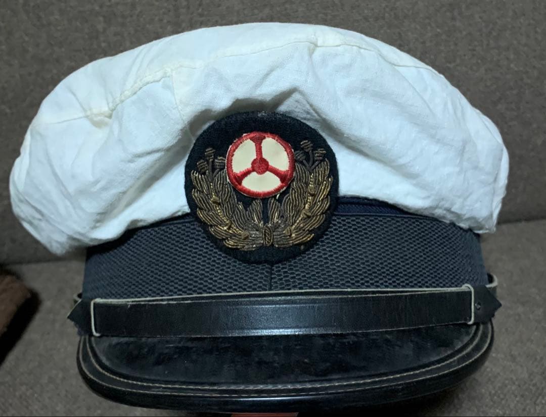 帽子　昭和　レトロ　当時物　ミリタリー　海軍　ヴィンテージ　学生帽子？