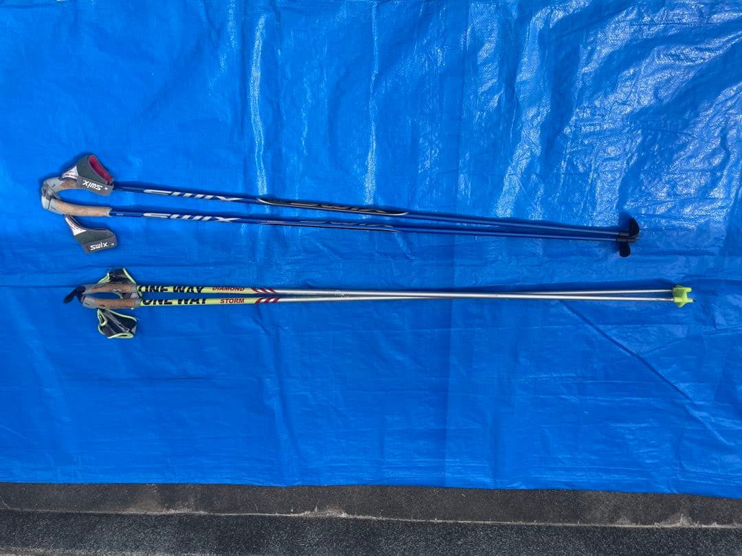 クロスカントリースキーストック2本セット