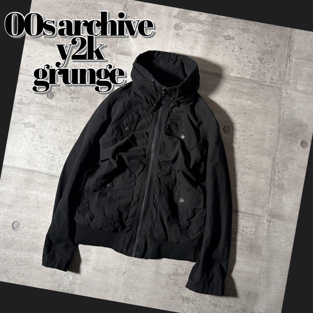 ジャケット・アウター 00s archive military blouson y2k grunge