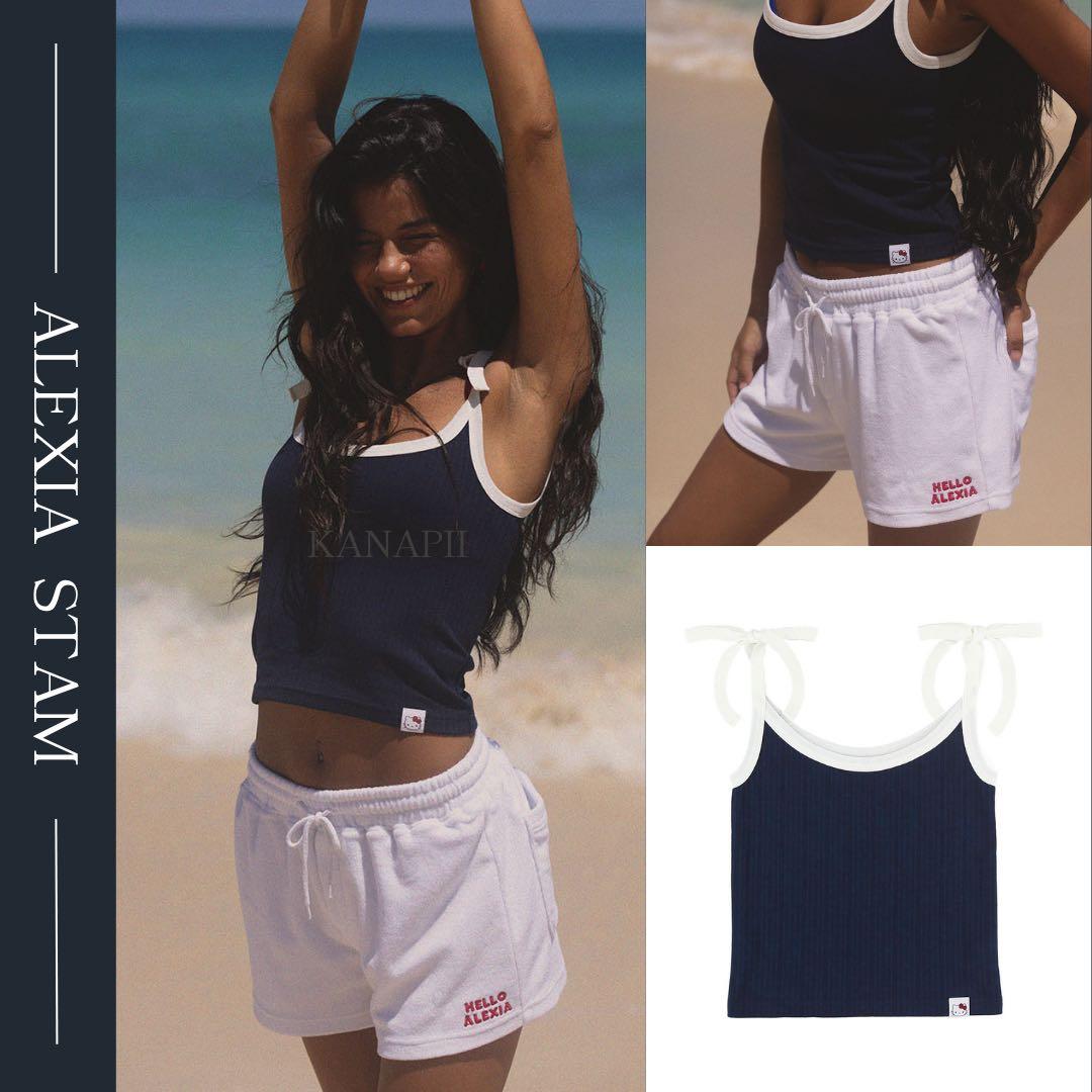 ALEXIA STAM × サンリオ コラボ ネイビー リボンキャミソール - メルカリ