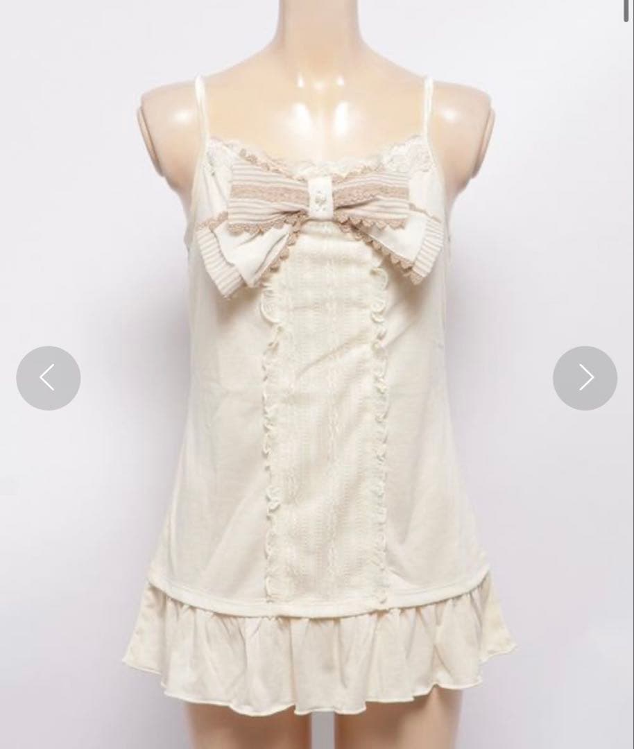 アクシーズファムビックリボンキャミソール　新品タグ付き バレエコア　姫ロリ