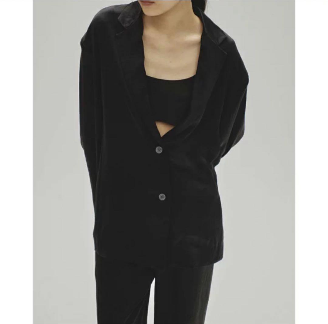 todayful SATIN OVER JACKET ブラック 36