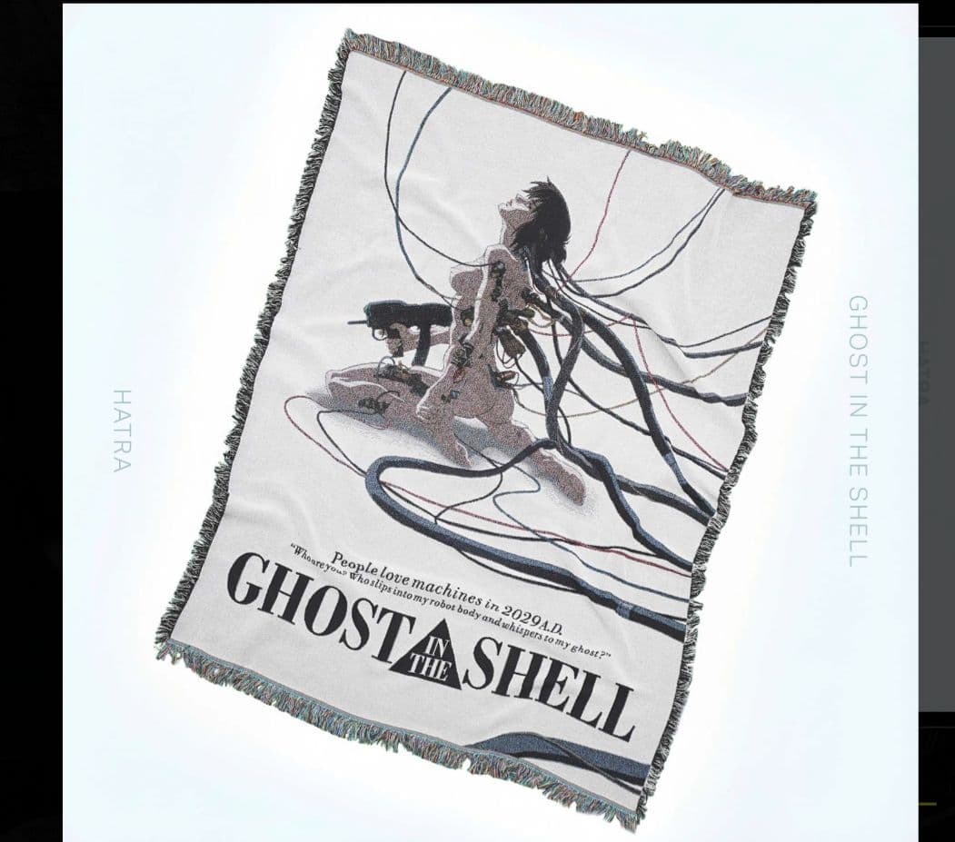 特大ジャカード・タペストリー 攻殻機動隊展 HATRAコラボ(180×135) 攻殻機動隊展 Ghost and the Shell』GHOST IN THE SHEL × HATRA