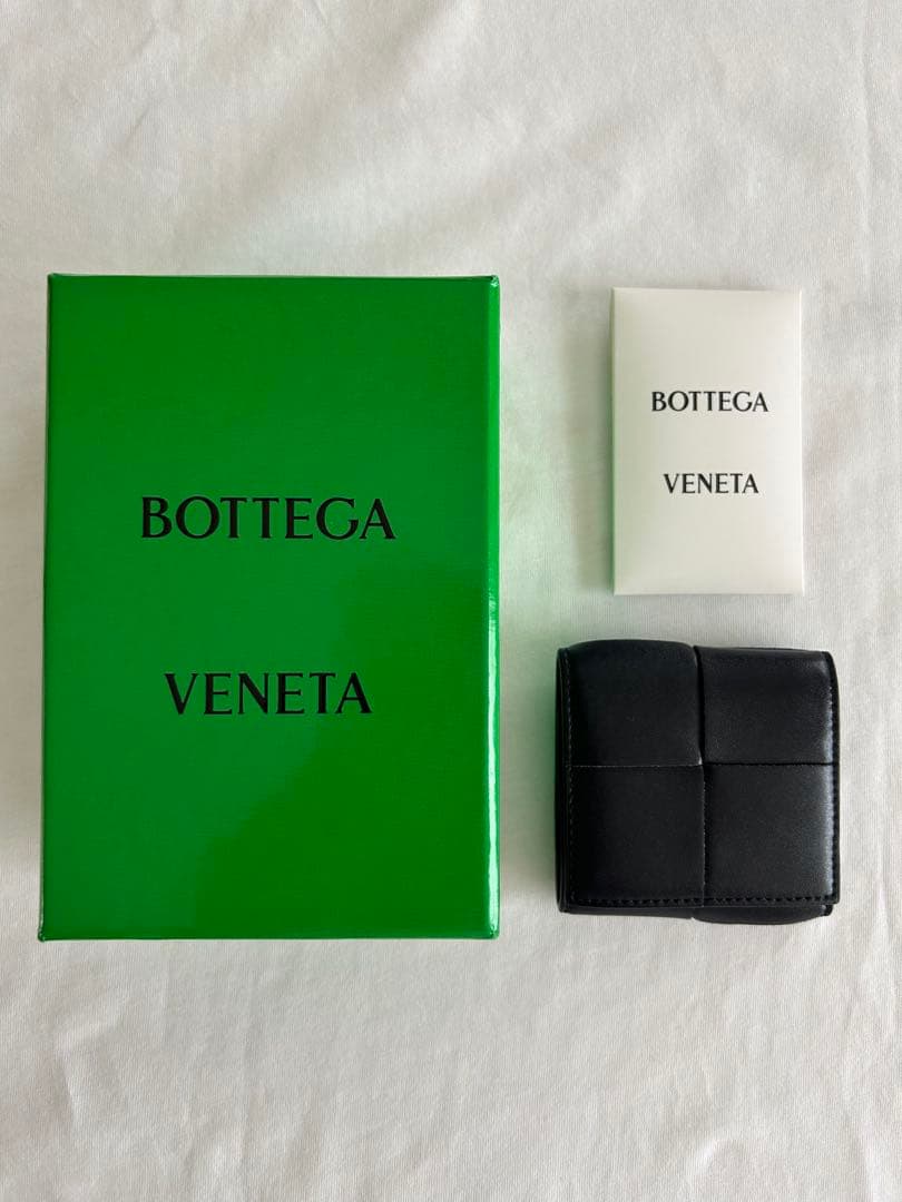 ボッテガヴェネタ　カセット　濃紺　ネイビー　 ケース　パース