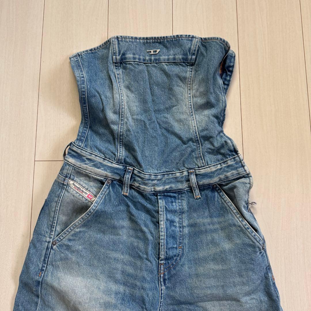 DIESELデニムオーバーオール ライトブルー