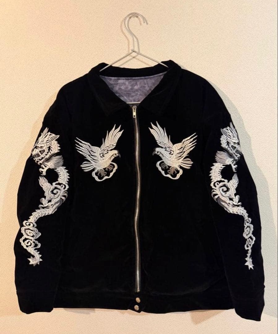 50s スーベニアジャケット スカジャン 別珍 ベルベット レプリカ