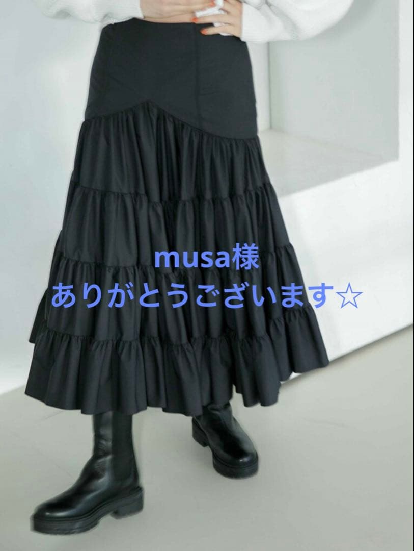 美品♪rena semba × CITYSHOP タフタティアードスカート