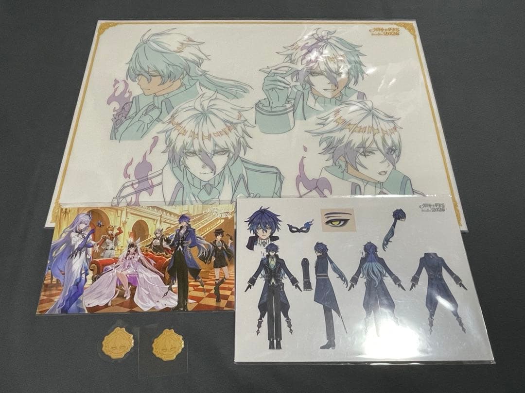 原神 フェス 会場限定 vip入場特典 原画 PVCデスクマット フリンズ 原神 fes 会場限定 vip入場特典 原画 PVCデスクマット フリンズ 2点