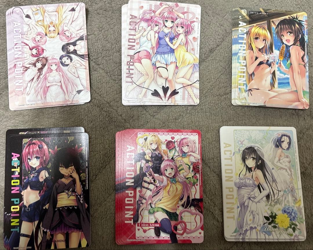 UNION ARENA ToLOVEる　SR以下4コン　AP4枚ずつ付き
