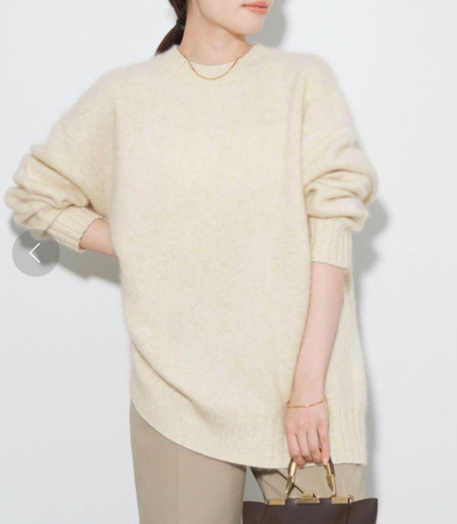 ヤク100% plage Yak Big ふんわりプルオーバーニット 23aw - メルカリ