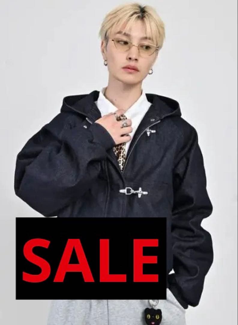 【SALE】L2089トグルフックリジットアクティブジャケットL navy地底人