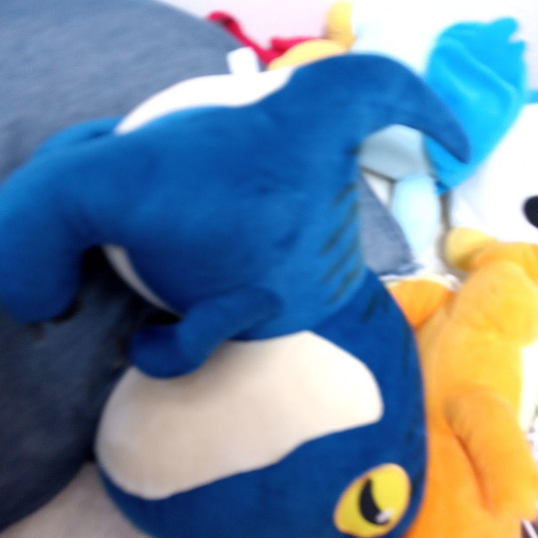 青色クジラのぬいぐるみ 大きめ