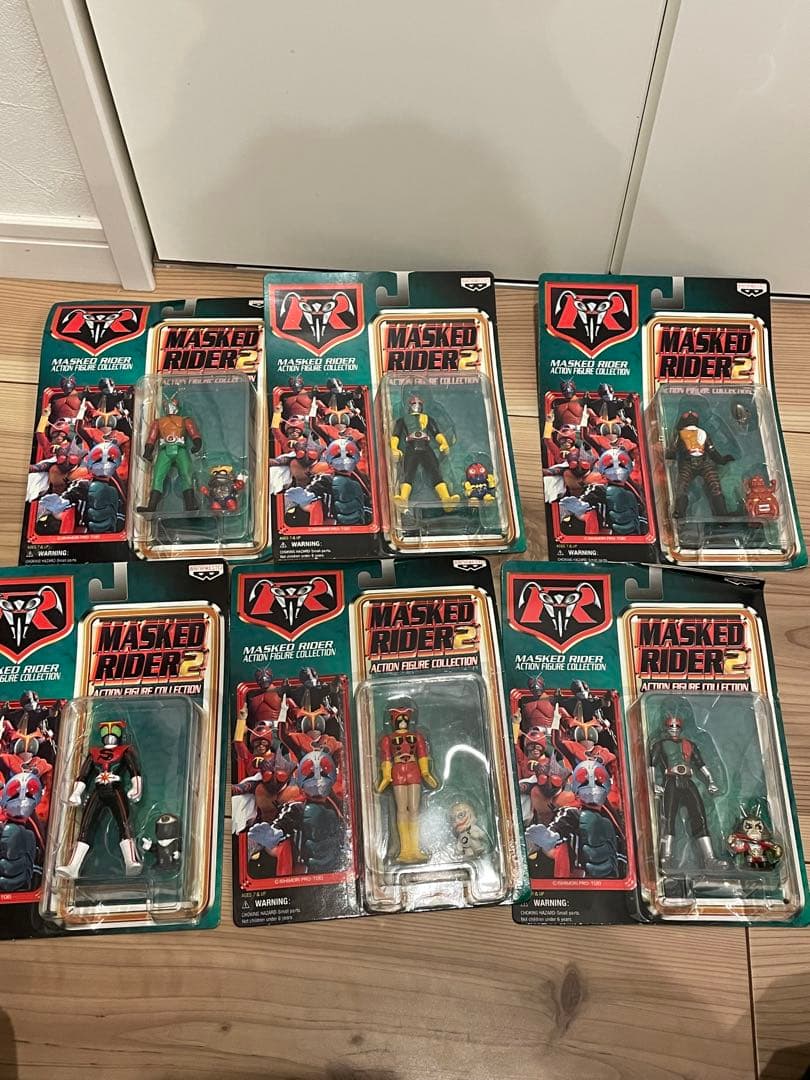 【未開封/希少】仮面ライダー2 アクションフィギュアコレクション 6種セット