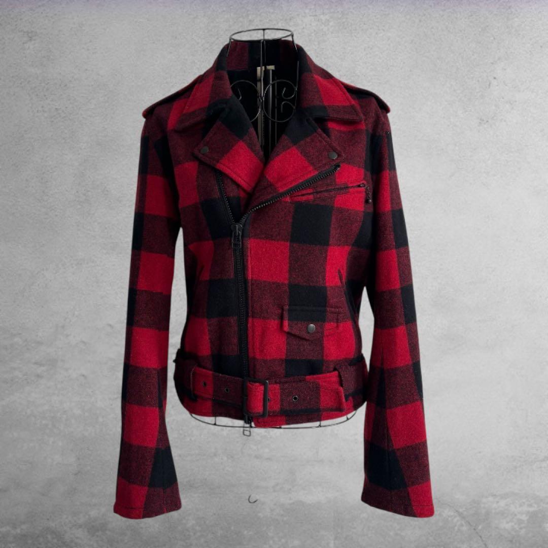 hiromichi nakano 短丈ウールライダース オンブレチェック パンク 99スカート パンク ロック[品番：ACDW0000316]｜ACDCRAG（エーシー