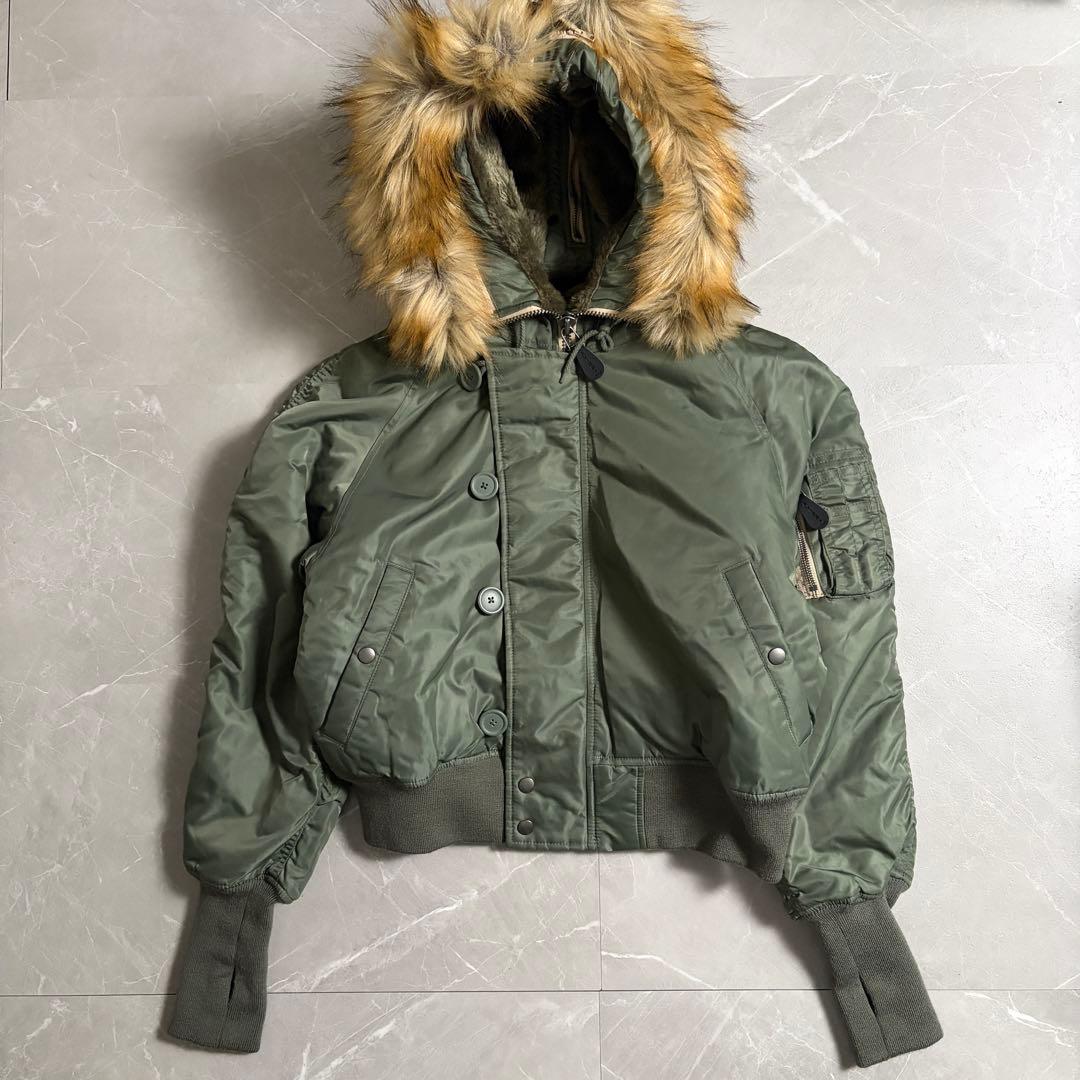 極美品　AVIREX n2b フライトジャケット オリーブ　y2k