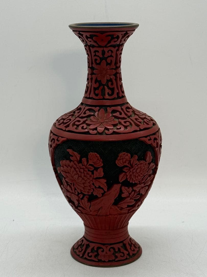 中国　堆朱花瓶　花卉紋　送料込み251222 中国 堆朱花瓶 花卉紋 送料込み251222 - メルカリ