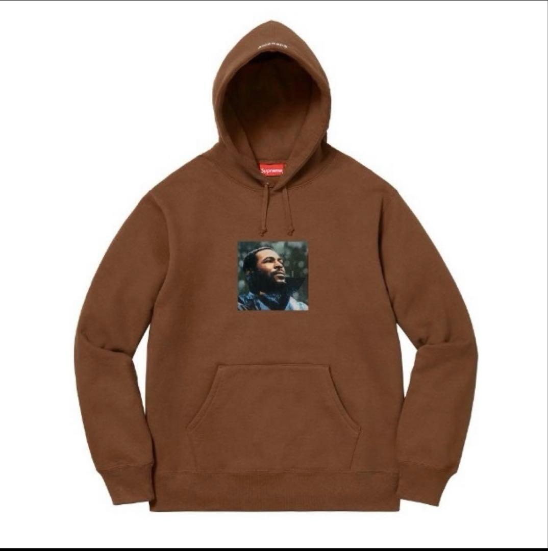 supreme ブラウン フーディー L