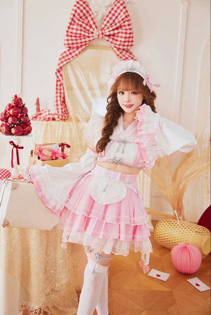 Malymoon ラブミードール巫女メイド ピンク 楽天市場】[正規品] 巫女 メイド服 コスプレ 衣装 大人 レディース