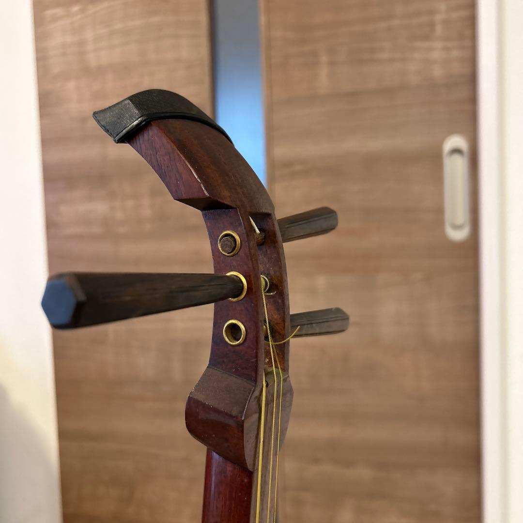 レトロ 三味線 花梨 太棹 義太夫 津軽三味線 民謡 弦楽器 和楽器