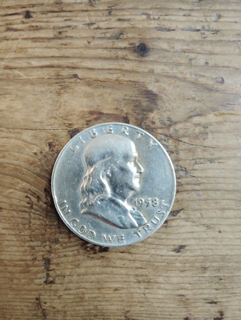1958年 フランクリン 1ドル銀貨