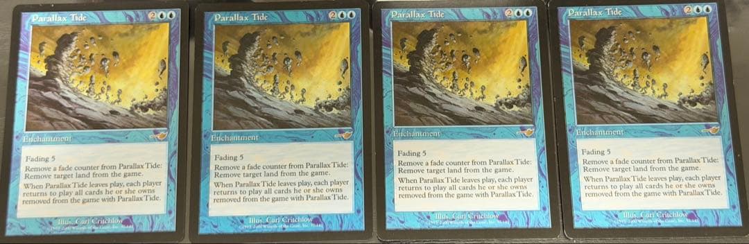 マジック パララクスの潮流　Parallax Tide 英4枚セット 買取相場】-MtG-(日)パララクスの潮流 / Parallax Tide【NEM】 No.037