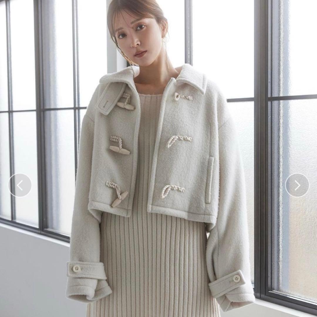 snidel スナイデル ウールシャギーショート ダッフル コート