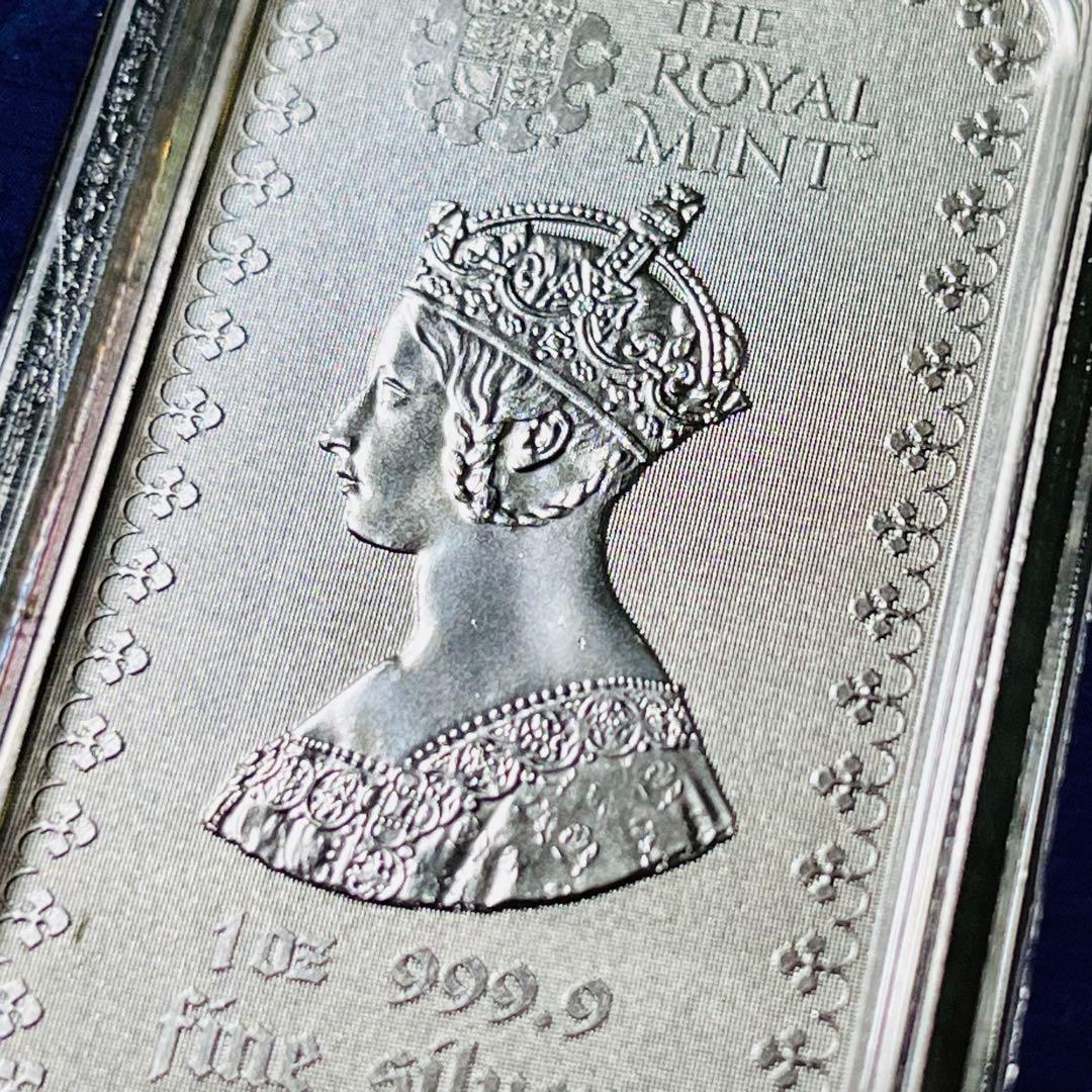 限定発行】ゴシッククラウン 1オンス 銀貨 バー ロイヤルミント 純銀