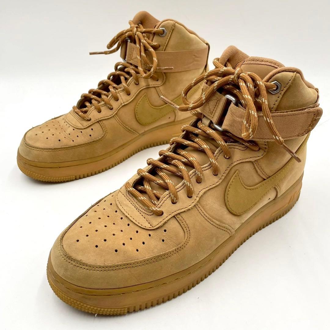 ナイキ スニーカー エアフォース1 ハイ ヌバック ベージュ 28 Y1507 ナイキ スニーカー エアフォース1 ハイ ヌバック ベージュ 28 Y1507