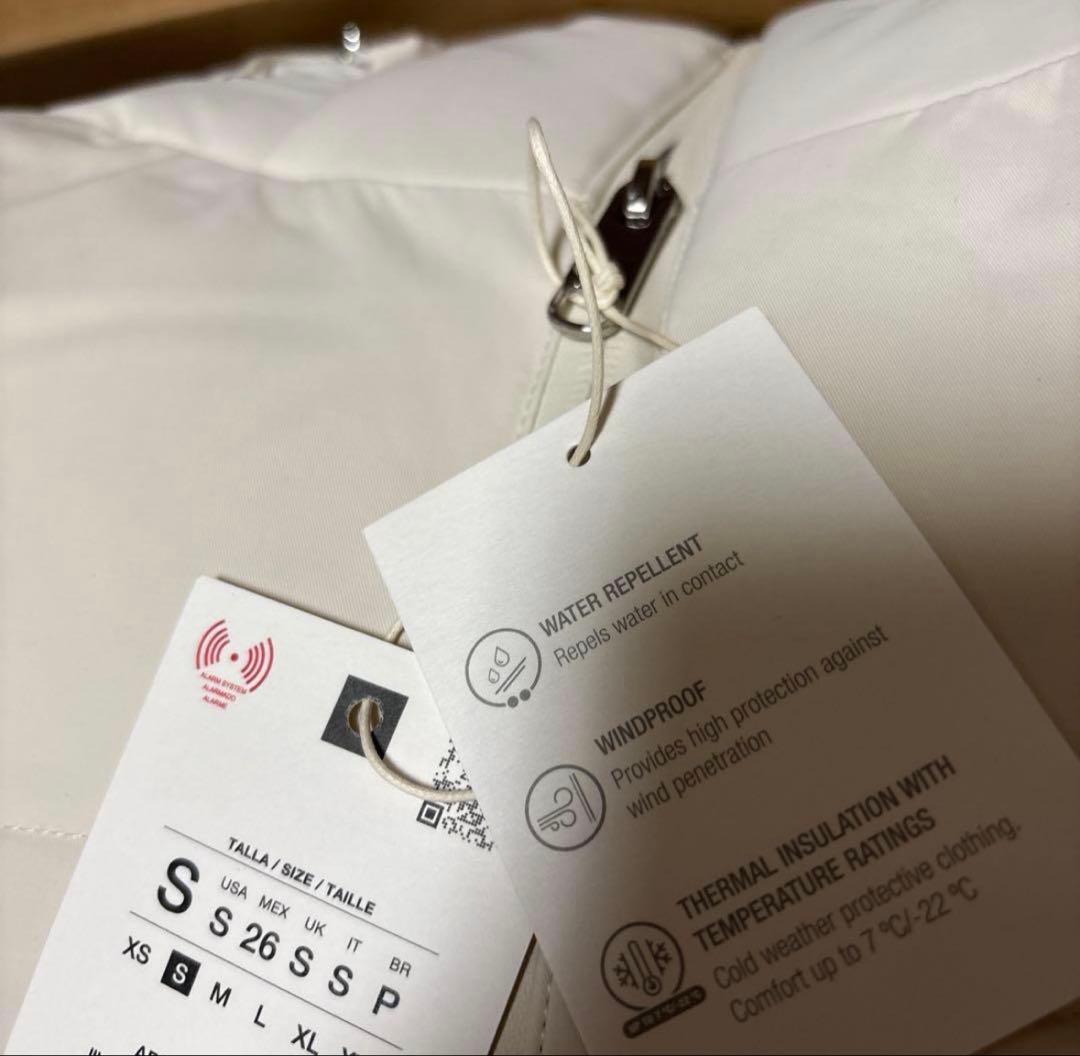 ZARA フェイクシープスキンフード付き撥水ウィンドブレーカー