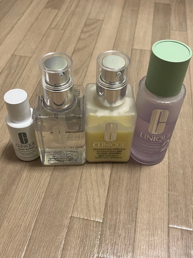 クリニーク Clinique 化粧水他4点セット 乳液 ふき取り化粧水 美容液