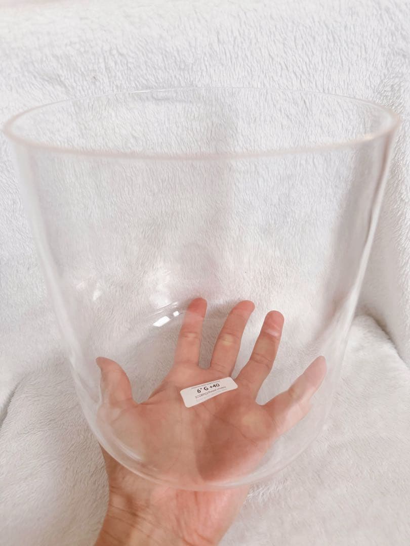 【高音質】クリスタルボウル 6インチ G+40 喉チャクラ 純粋水晶 CSLJ サウンドバス【高音質】クリスタルボウル 6インチ G+40 喉チャクラ