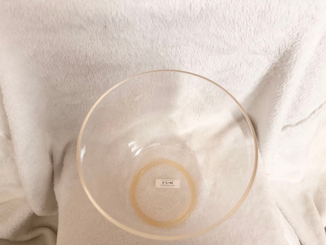 サウンドバス【高音質】クリスタルボウル 6インチ G+40 喉チャクラ