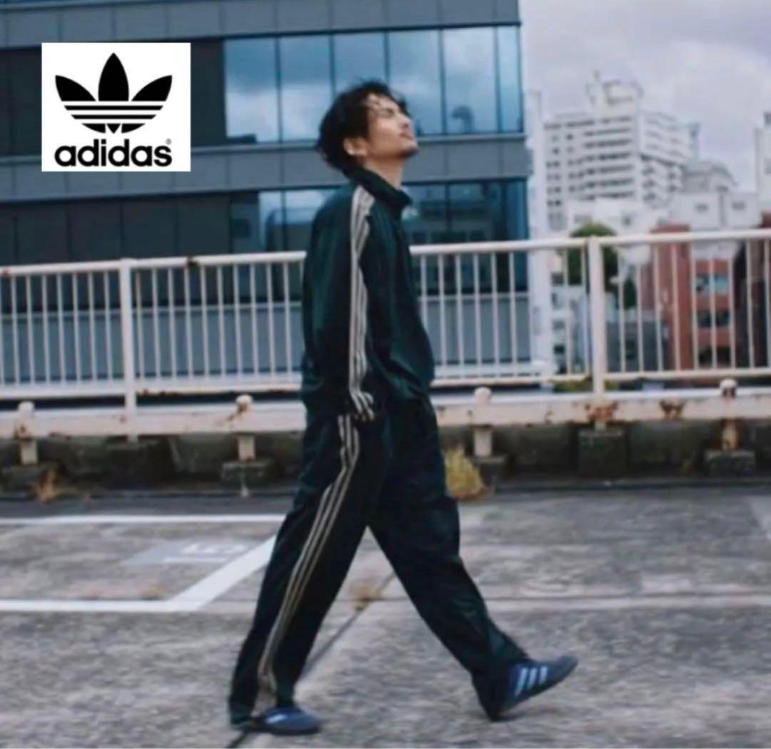常田大希着用] adidas トラックパンツ グリーン ジェンダー