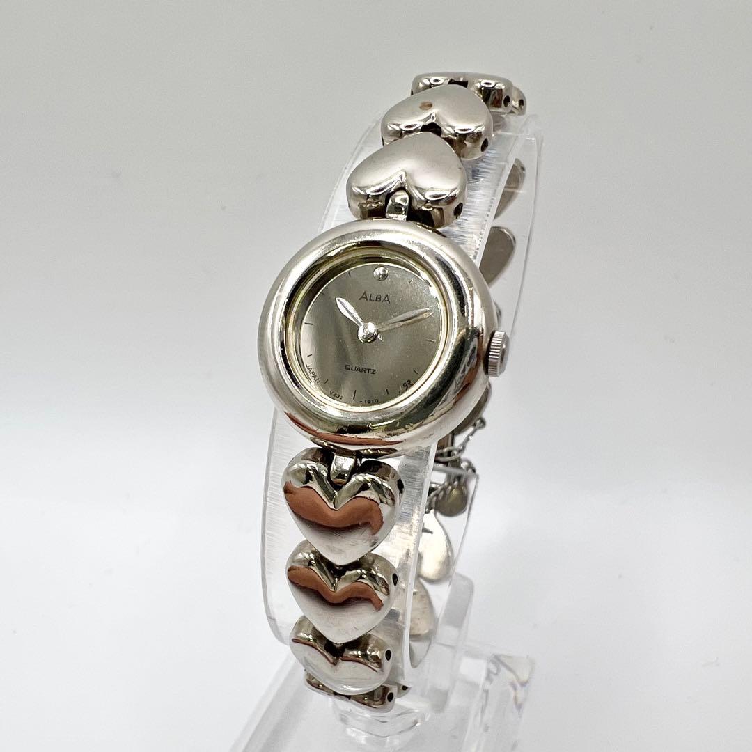 値下げ【SEIKO】ALBA 腕時計 ハート型メタルベルト 稼働品 SEIKO】ALBA 腕時計 ハート型メタルベルト 電池切れ - メルカリ
