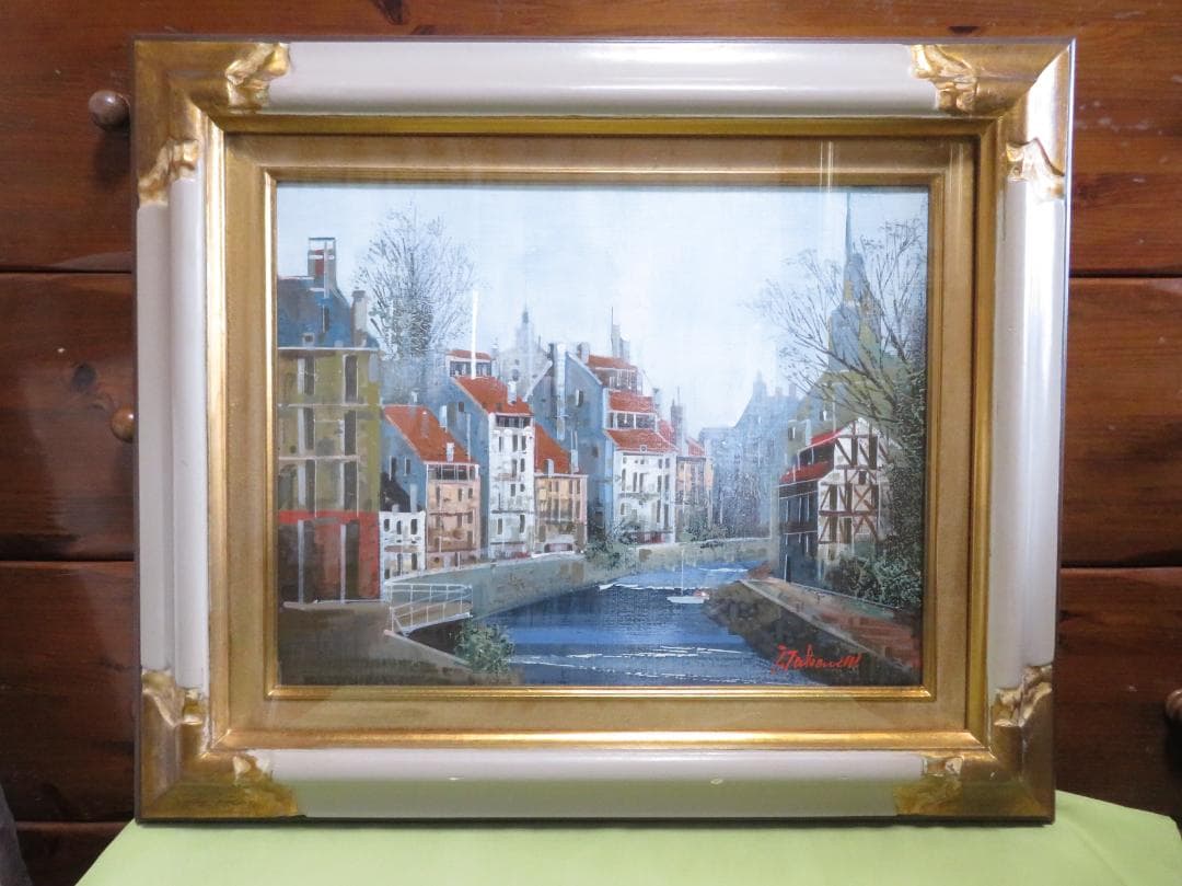 竹内 敏彦　「ストラスブール」 油彩　F6号　元一創会会員 日美連会員 帝美卒