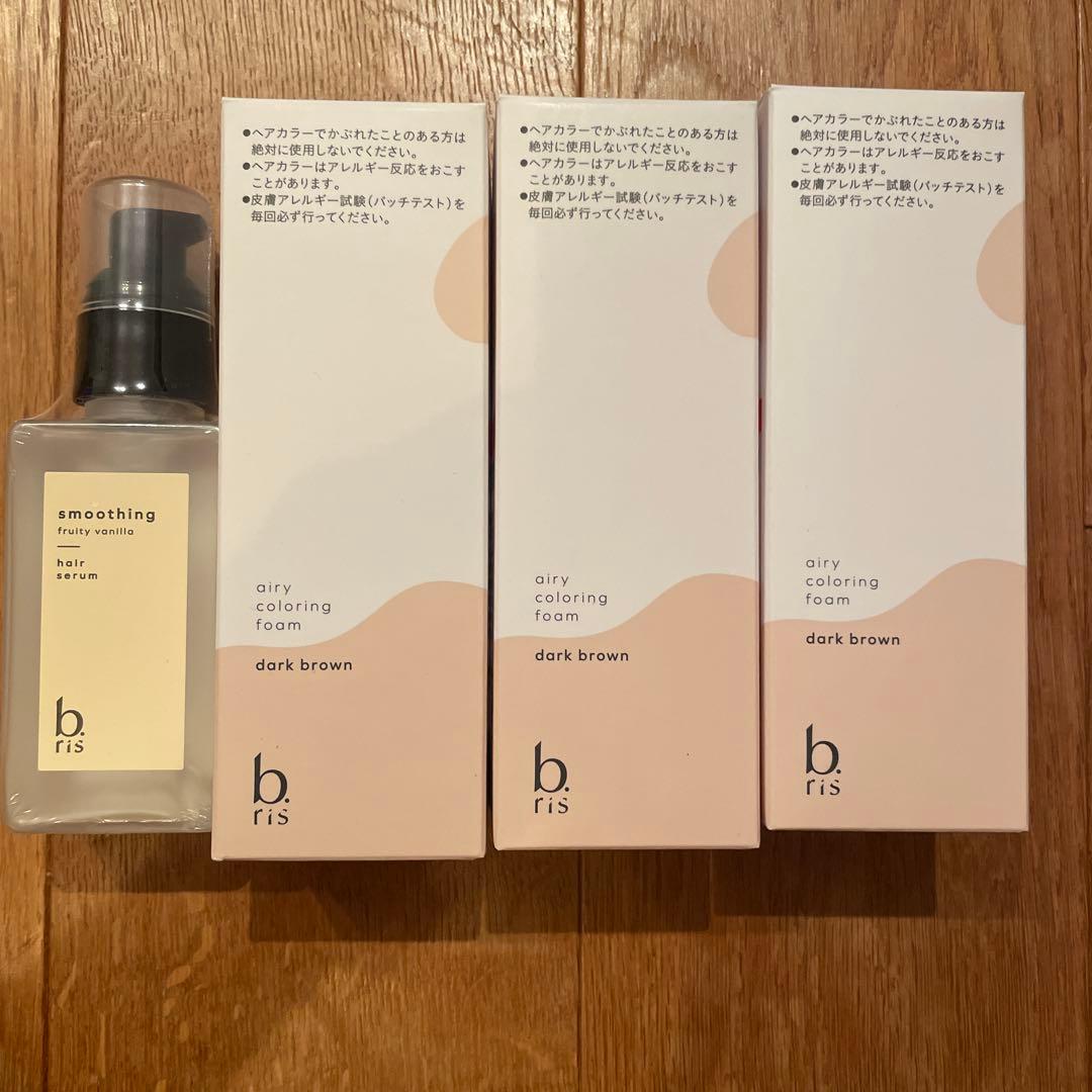 b.fris エアリーカラーリングフォーム ダークブラウン 3本セット+