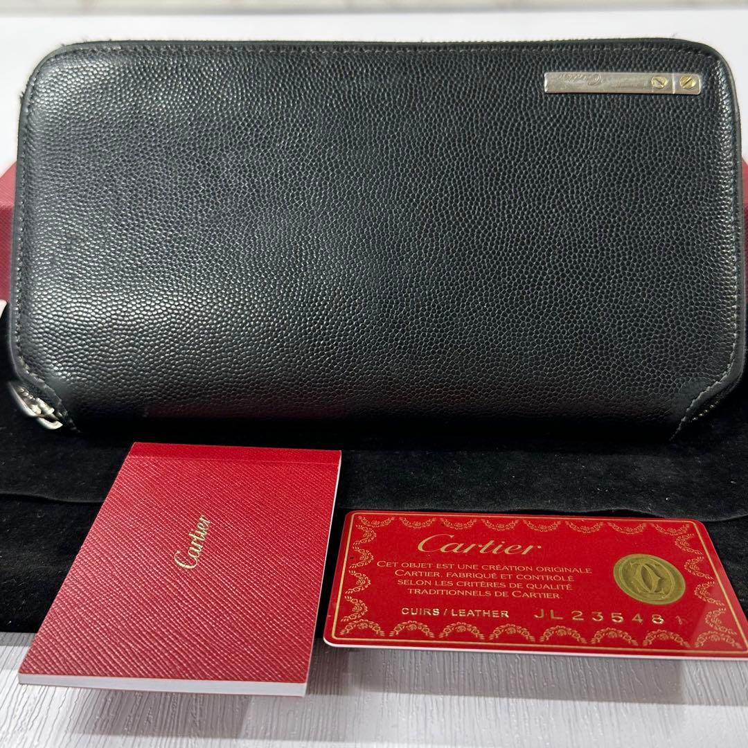 新品同様‼️ カルティエ　Cartier サントス　長財布　ジッピーウォレット ▽Cartier/カルティエ Santos de Cartier/サントス ドゥ カルティエ