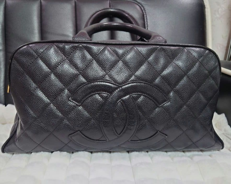 美品　シャネル　キャビアスキン　マトラッセボストンバック　9番台!! 楽天市場】シャネル CHANEL 9番台 キャビアスキン ボストンバッグ