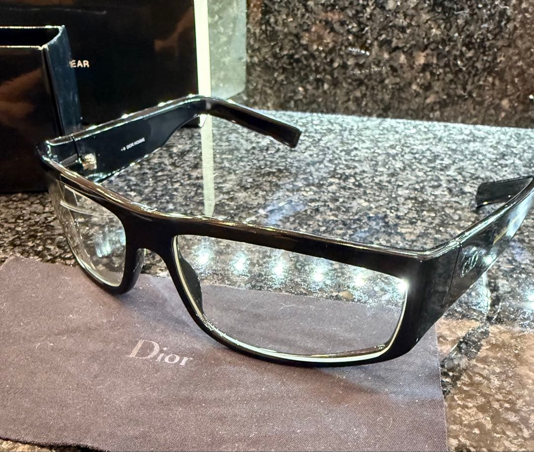 DIOR ディオール　伊達メガネ　黒縁メガネ