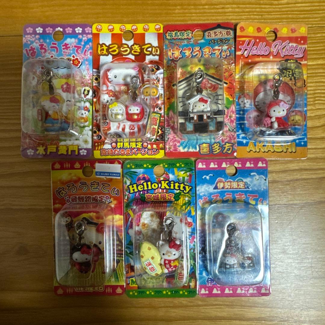 激レア！　ご当地ハローキティ　7個セット　ファスナーマスコット ハローキティ☆レア☆ご当地 ファスナーマスコット 名古屋限定 - メルカリ
