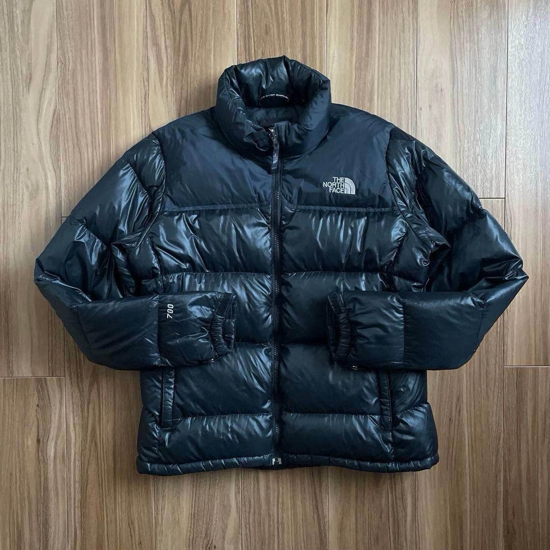 Mノースフェイスレディース700フィルブラック黒ダウンジャケット
