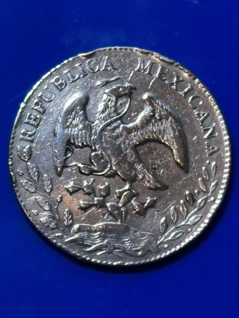 メキシコ 8レアル 銀貨 1881年 フリジア帽　美品