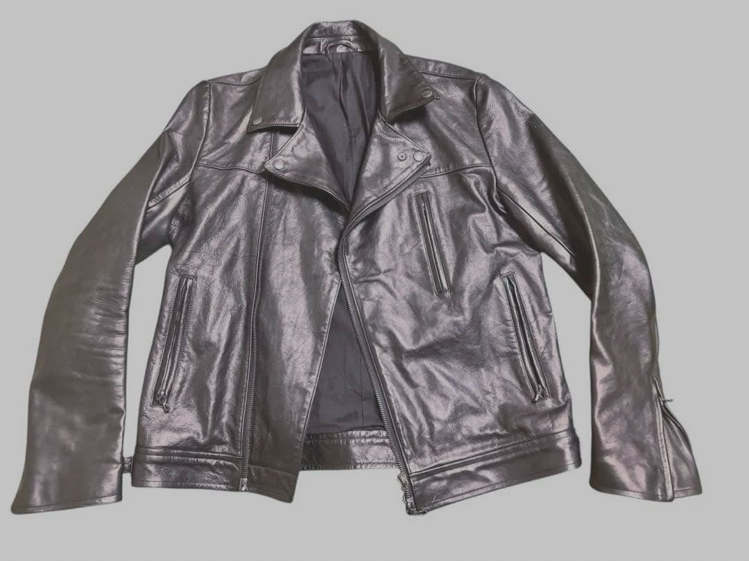 希少サイズ4 attachment レザーライダース　アタッチメント　馬革