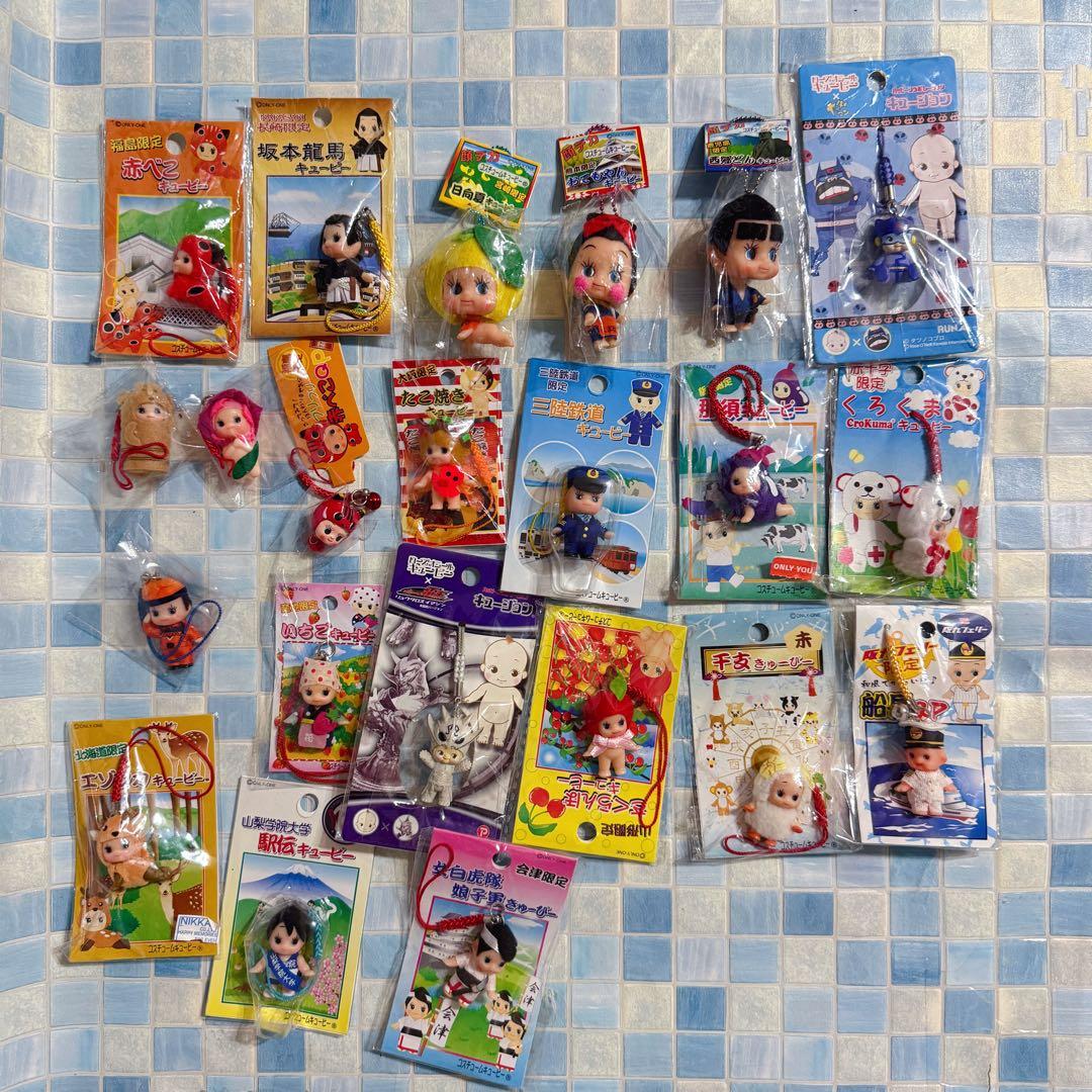 ご当地　キューピー　ストラップ　22点セット