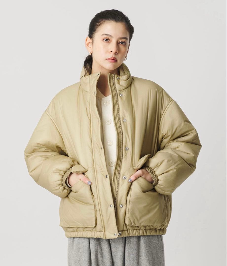 ナイロンパデッド スタンドカラーブルゾン