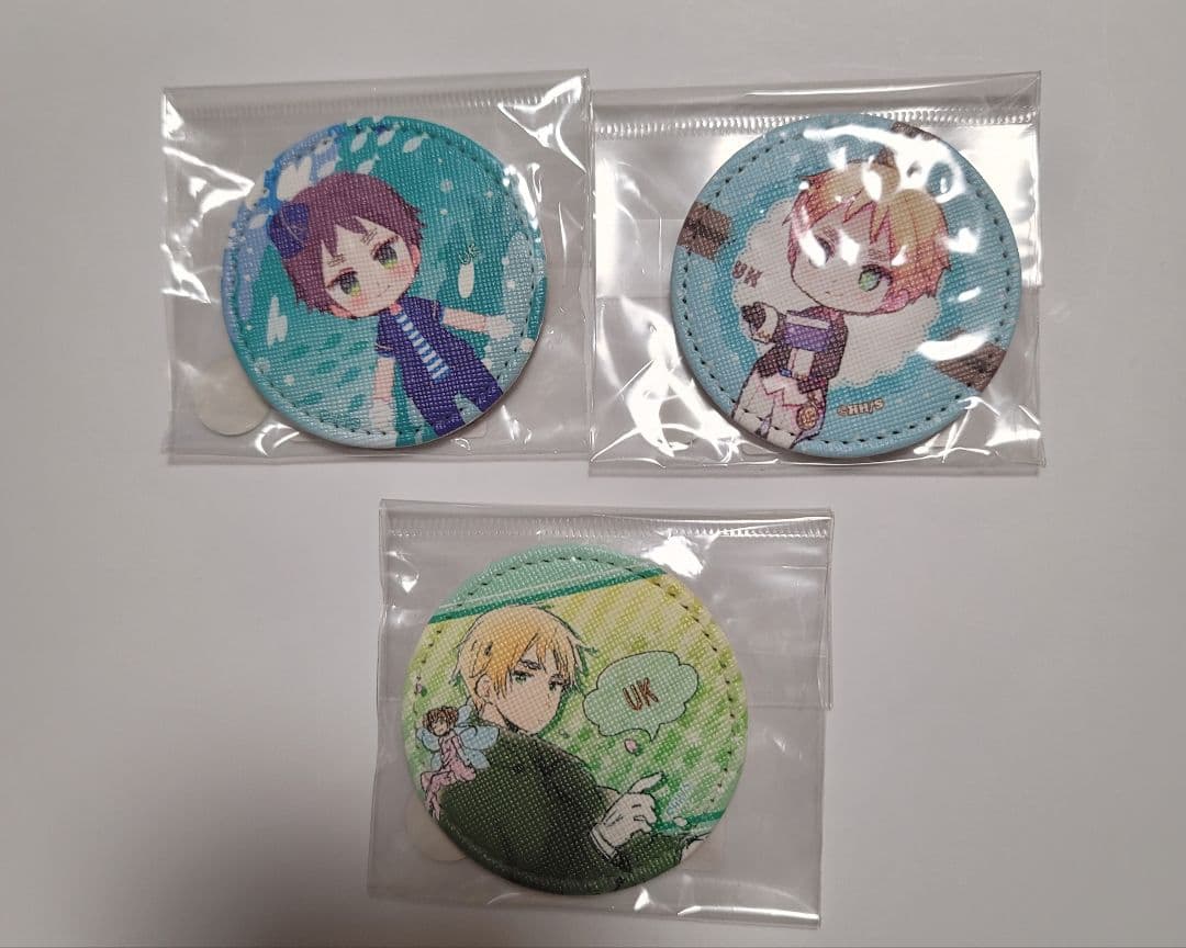 ヘタリア　レザーバッジ　イギリス ヘタリア イギリス アモクレープ ミニキャラ缶バッジ - メルカリ